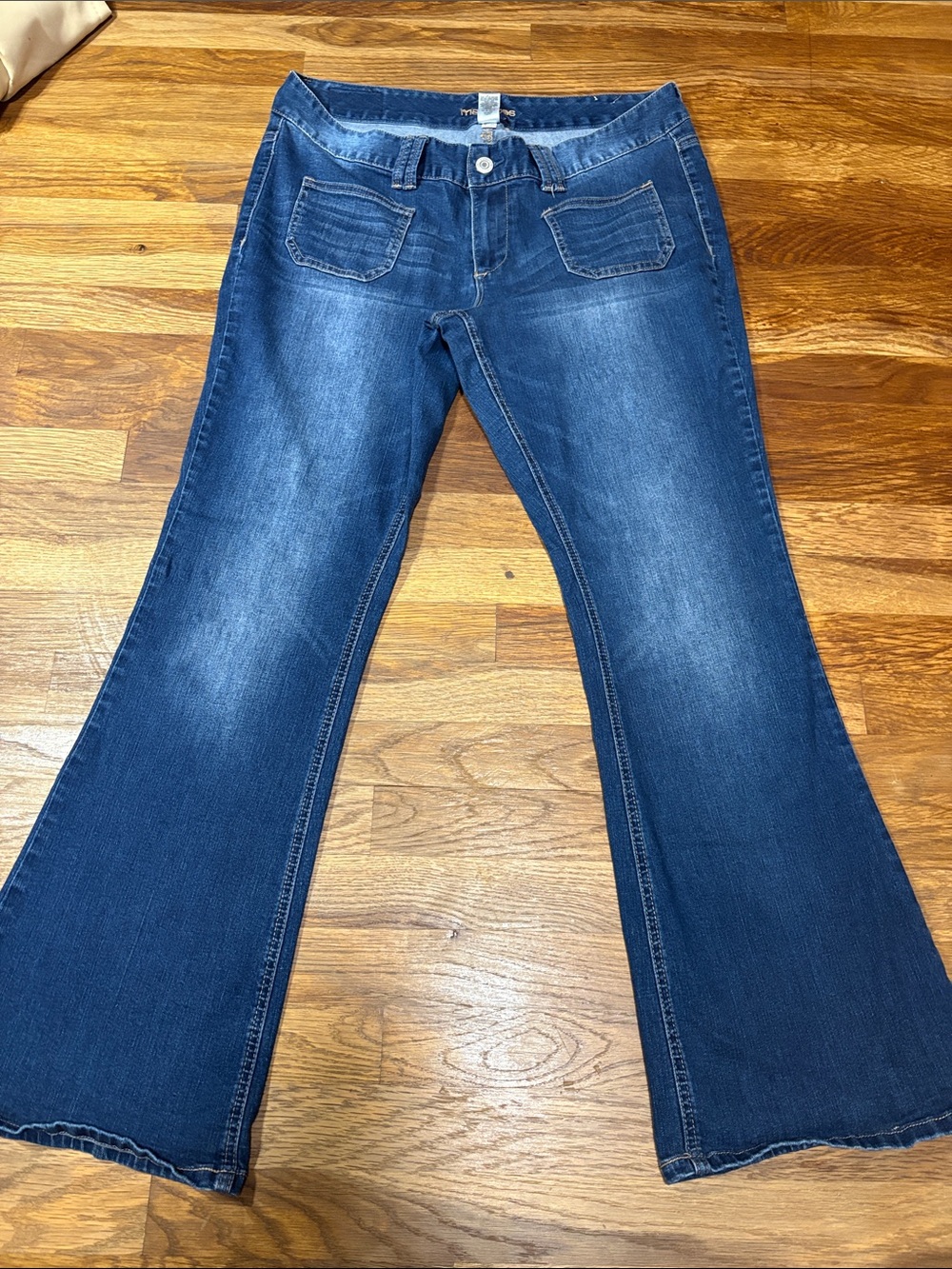 Maurices Flare Jeans with Front Patch Pockets